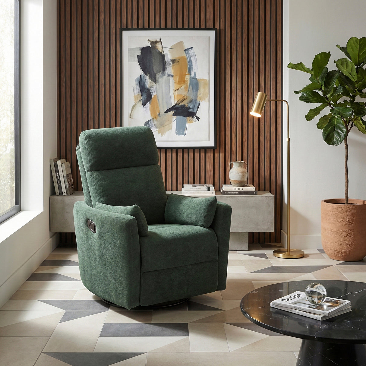 9148GRN-1SW Swivel Glider Reclining Chair from Homelegance - Luna Furniture