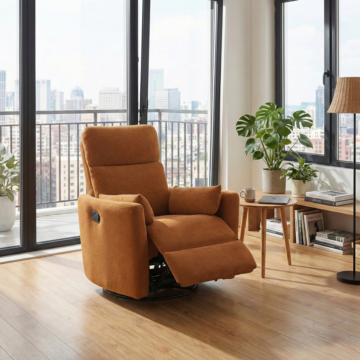 9148RNG-1SW Swivel Glider Reclining Chair from Homelegance - Luna Furniture