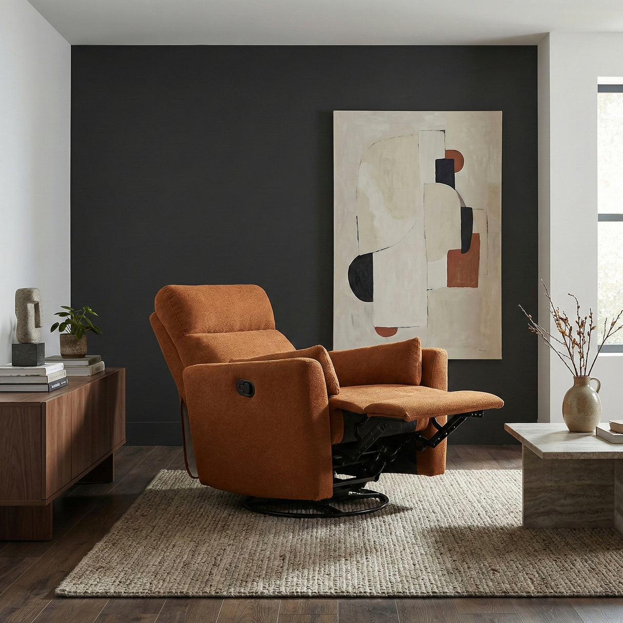 9148RNG-1SW Swivel Glider Reclining Chair from Homelegance - Luna Furniture