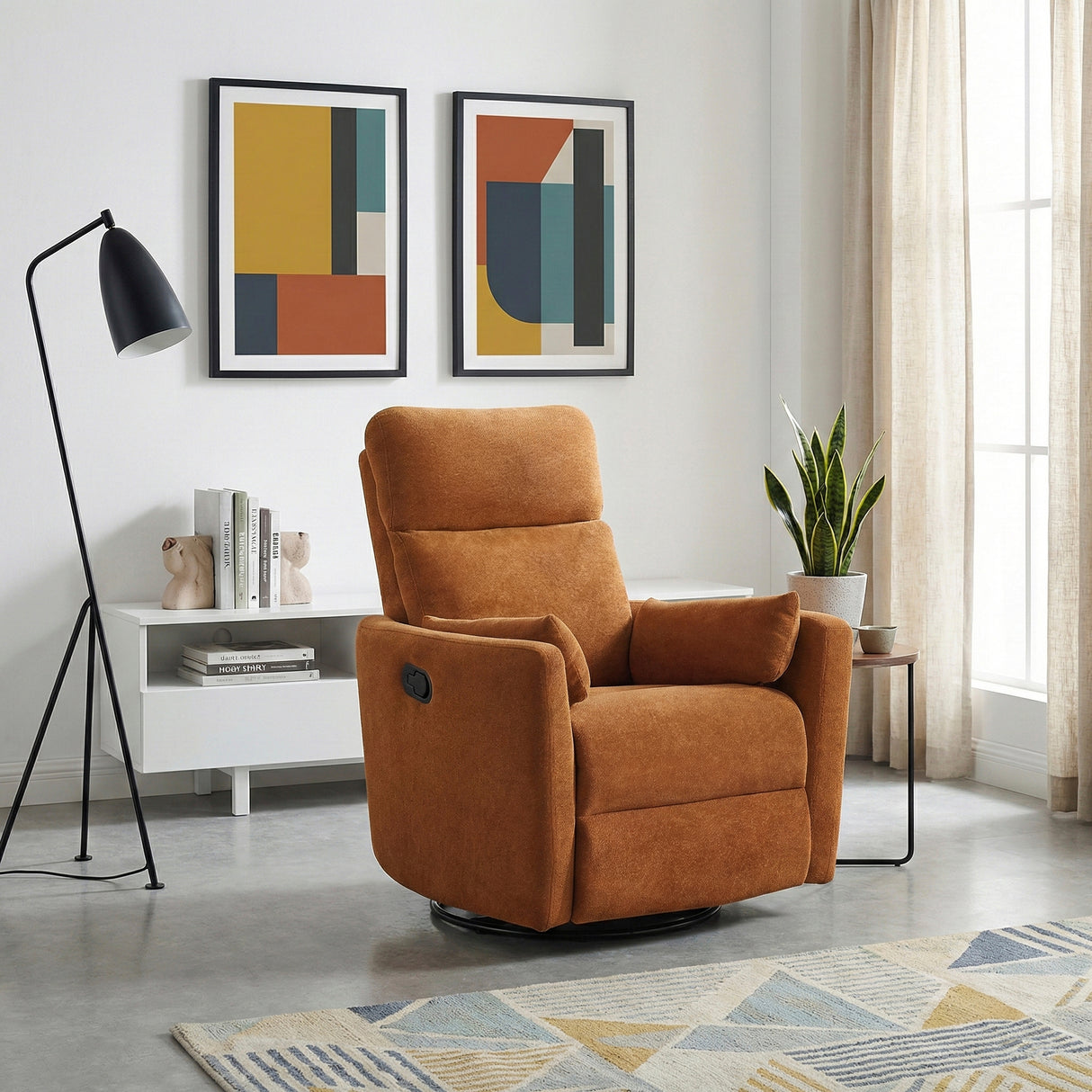 9148RNG-1SW Swivel Glider Reclining Chair from Homelegance - Luna Furniture