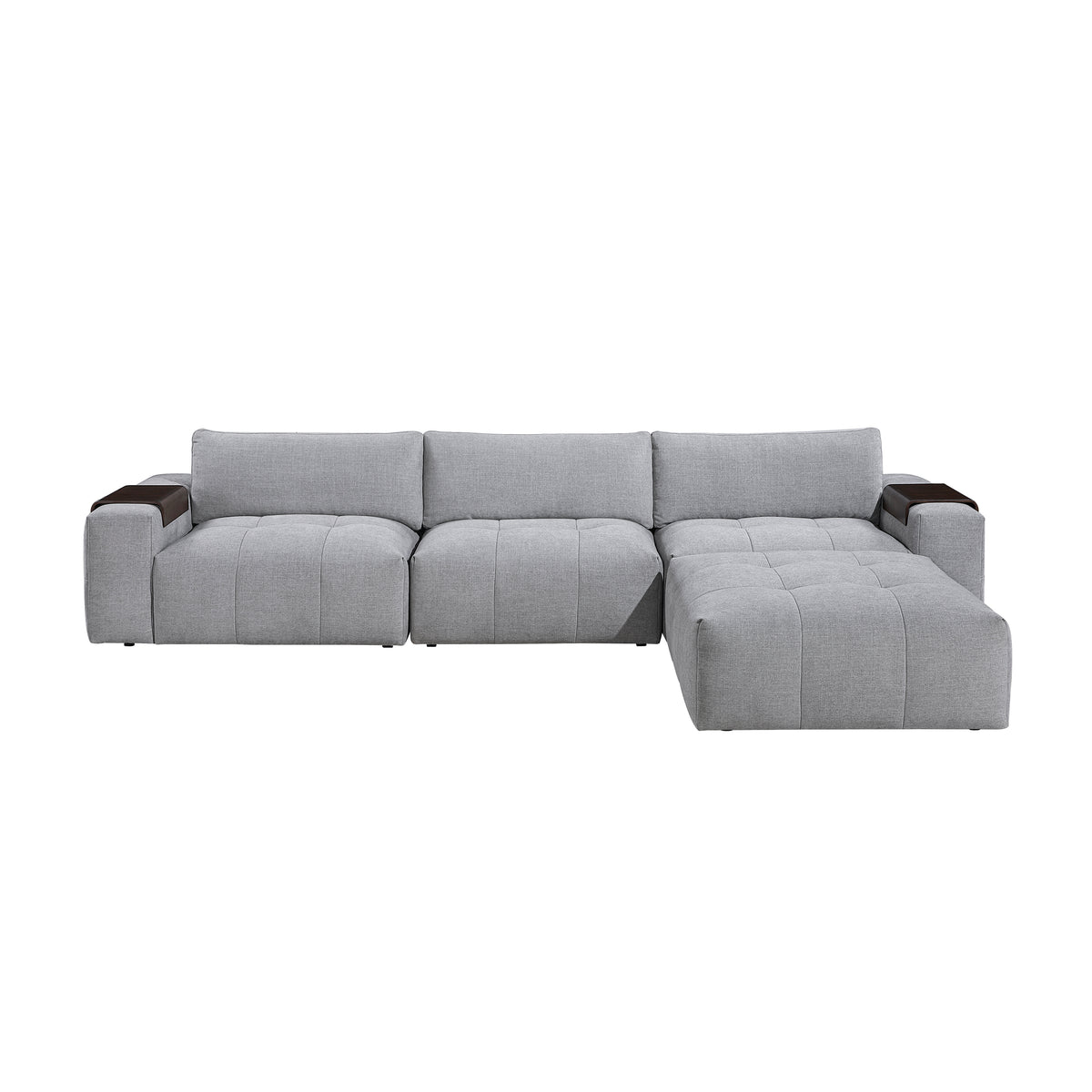Tidal Gray 5-Piece Modular Sectional from Homelegance - Luna Furniture