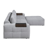 Tidal Gray 5-Piece Modular Sectional from Homelegance - Luna Furniture