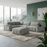 Tidal Gray 5-Piece Modular Sectional from Homelegance - Luna Furniture