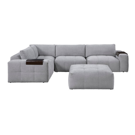 Tidal Gray 5-Piece Modular Sectional from Homelegance - Luna Furniture
