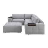 Tidal Gray 5-Piece Modular Sectional from Homelegance - Luna Furniture