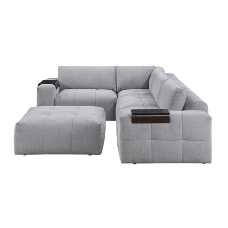 Tidal Gray 5-Piece Modular Sectional from Homelegance - Luna Furniture