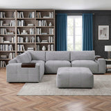 Tidal Gray 5-Piece Modular Sectional from Homelegance - Luna Furniture