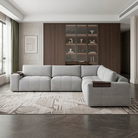 Tidal Gray 5-Piece Modular Sectional from Homelegance - Luna Furniture