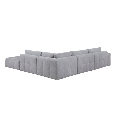 Tidal Gray 5-Piece Modular Sectional with Ottoman from Homelegance - Luna Furniture