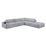 Tidal Gray 5-Piece Modular Sectional with Ottoman from Homelegance - Luna Furniture
