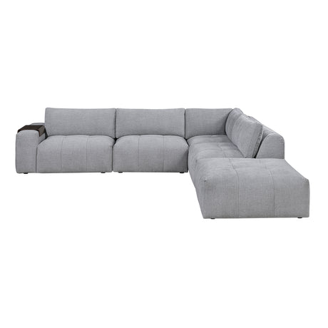 Tidal Gray 5-Piece Modular Sectional with Ottoman from Homelegance - Luna Furniture