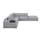 Tidal Gray 5-Piece Modular Sectional with Ottoman from Homelegance - Luna Furniture