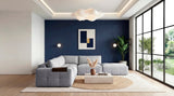 Tidal Gray 5-Piece Modular Sectional with Ottoman from Homelegance - Luna Furniture