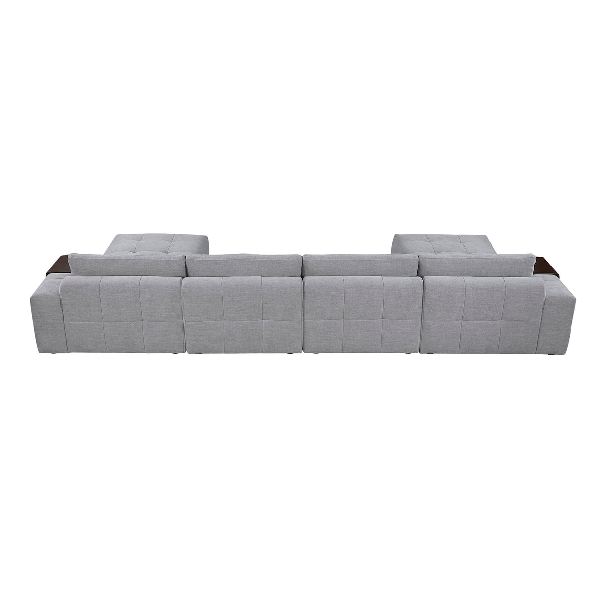Tidal Gray 6-Piece Modular Sectional with Two Ottomans from Homelegance - Luna Furniture