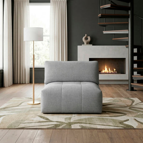 Tidal Gray Armless Chair from Homelegance - Luna Furniture