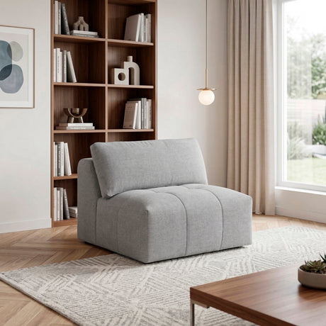 Tidal Gray Armless Chair from Homelegance - Luna Furniture