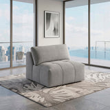 Tidal Gray Armless Chair from Homelegance - Luna Furniture