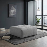 Tidal Gray Ottoman with Caster from Homelegance - Luna Furniture