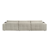 Tidal Taupe 4-Piece Modular Sectional with Ottoman from Homelegance - Luna Furniture