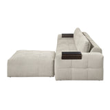 Tidal Taupe 4-Piece Modular Sectional with Ottoman from Homelegance - Luna Furniture