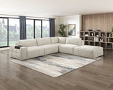 Tidal Taupe Ottoman with Caster from Homelegance - Luna Furniture