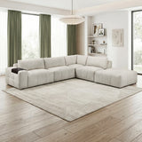 Tidal Taupe 5-Piece Modular Sectional with Ottoman from Homelegance - Luna Furniture