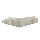 Tidal Taupe 5-Piece Modular Sectional with Ottoman from Homelegance - Luna Furniture