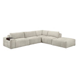 Tidal Taupe 5-Piece Modular Sectional with Ottoman from Homelegance - Luna Furniture