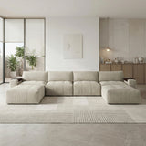 Tidal Taupe 6-Piece Modular Sectional with Two Ottomans from Homelegance - Luna Furniture