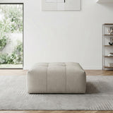 Tidal Taupe Ottoman with Caster from Homelegance - Luna Furniture