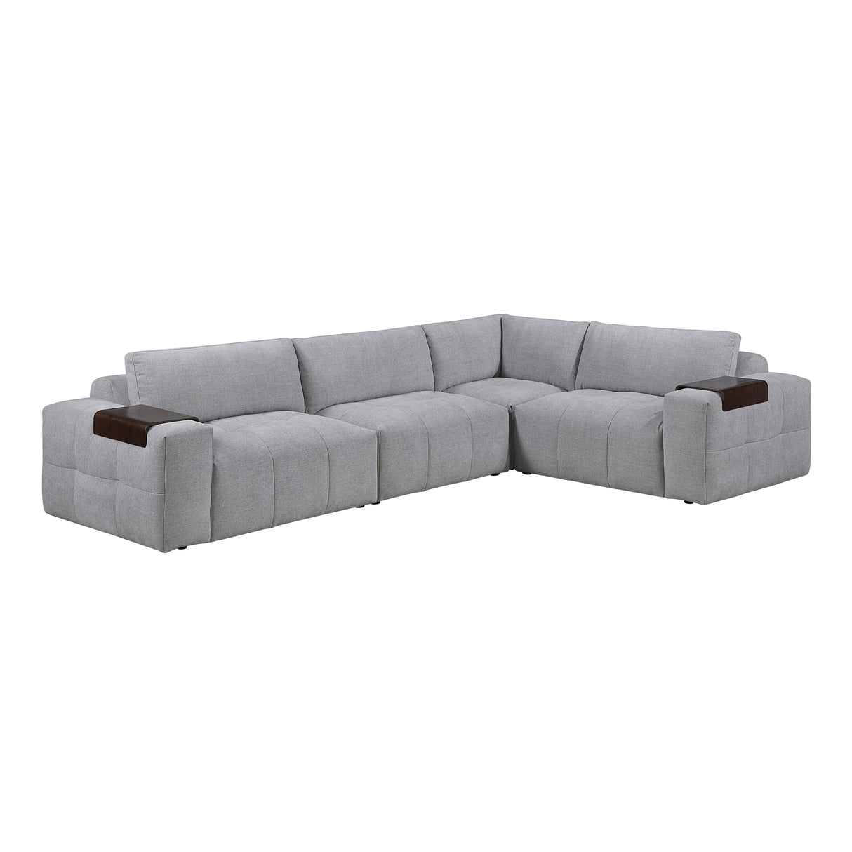 Tidal Gray 4-Piece Modular Sectional from Homelegance - Luna Furniture