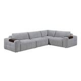 Tidal Gray 4-Piece Modular Sectional from Homelegance - Luna Furniture