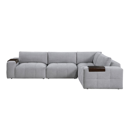 9155GY*41L1R (4)4-Piece Modular Sectional from Homelegance - Luna Furniture