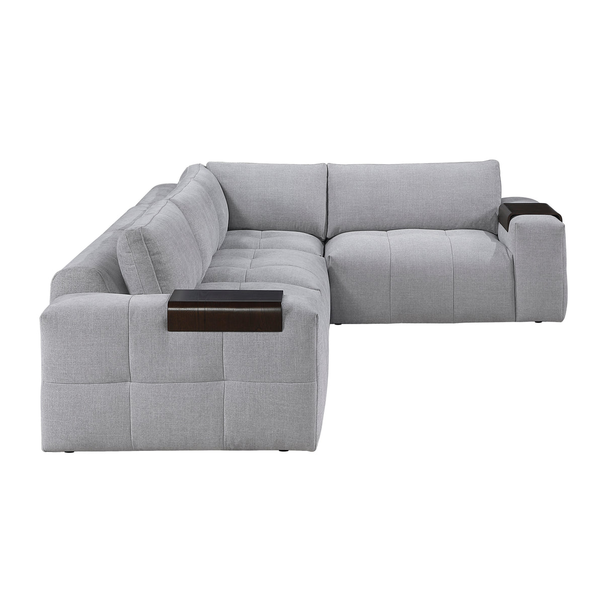 Tidal Gray 4-Piece Modular Sectional from Homelegance - Luna Furniture