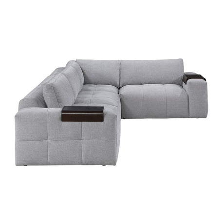 9155GY*41L1R (4)4-Piece Modular Sectional from Homelegance - Luna Furniture