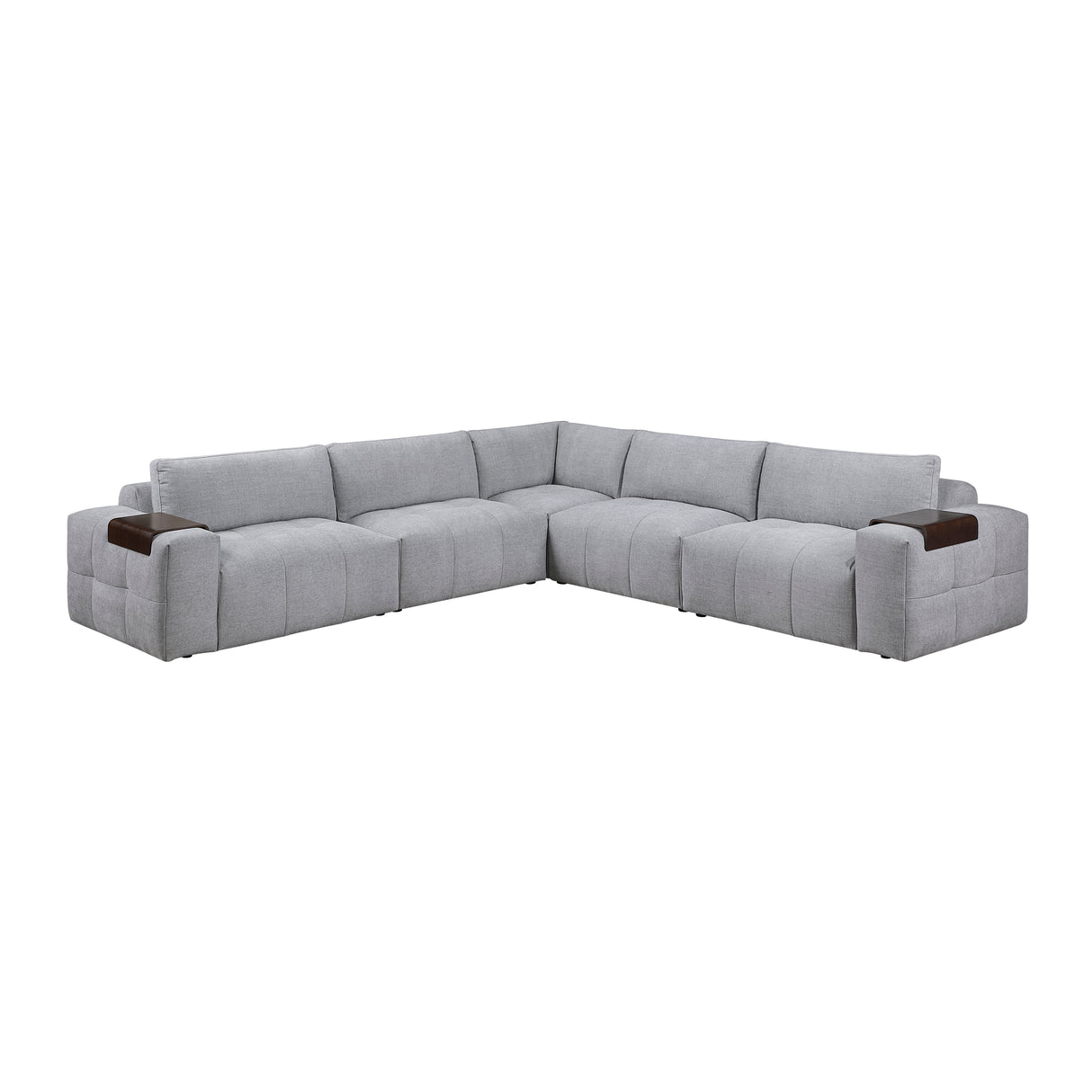 Tidal Gray 5-Piece Modular Sectional from Homelegance - Luna Furniture