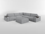 Tidal Gray 5-Piece Modular Sectional from Homelegance - Luna Furniture
