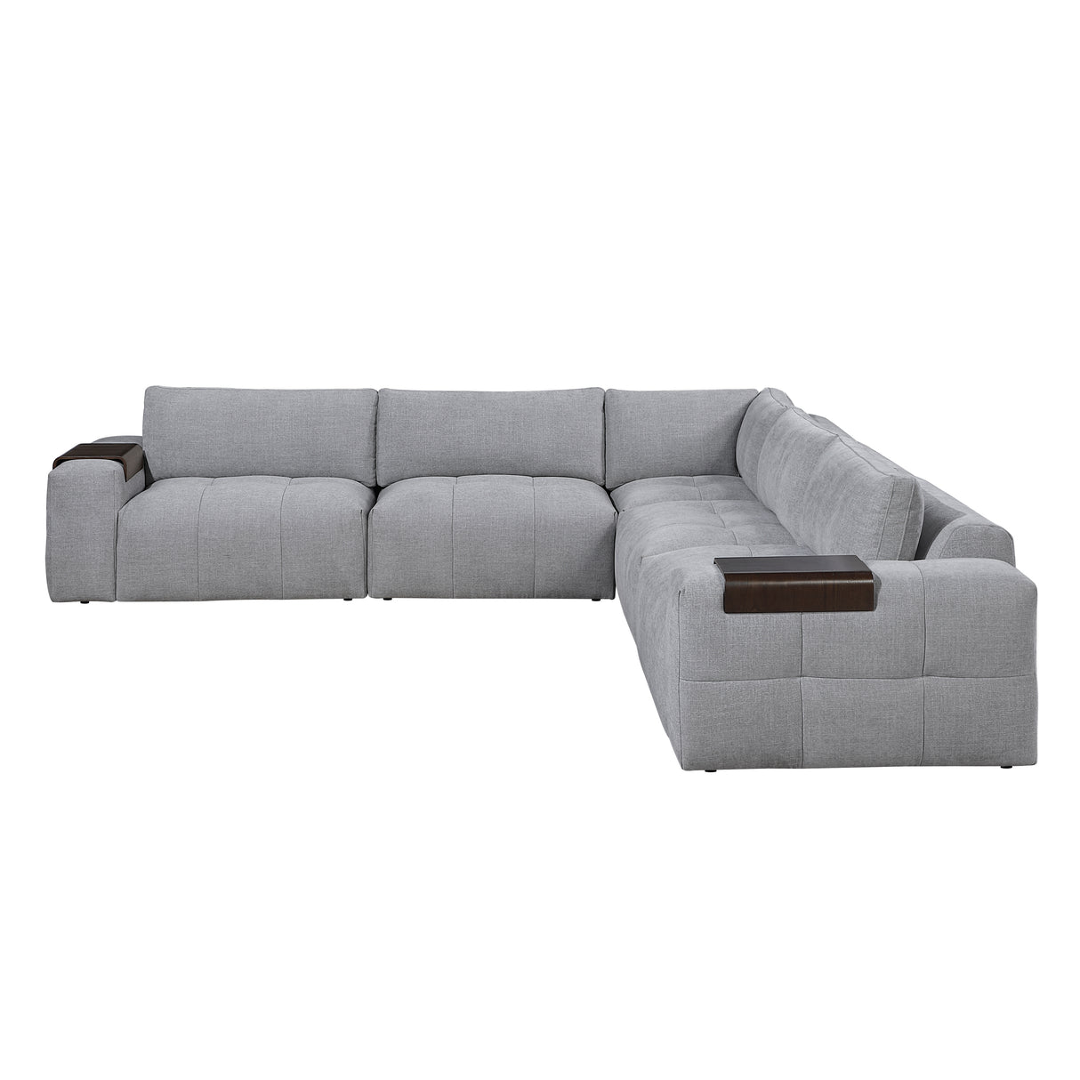 Tidal Gray 5-Piece Modular Sectional from Homelegance - Luna Furniture