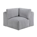Tidal Gray 5-Piece Modular Sectional with Ottoman from Homelegance - Luna Furniture