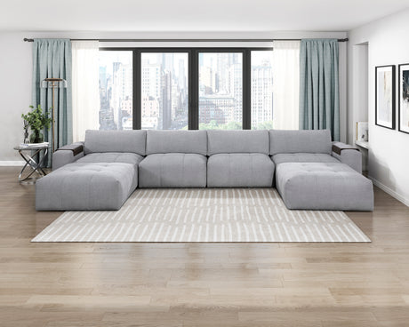 Tidal Gray Armless Chair from Homelegance - Luna Furniture