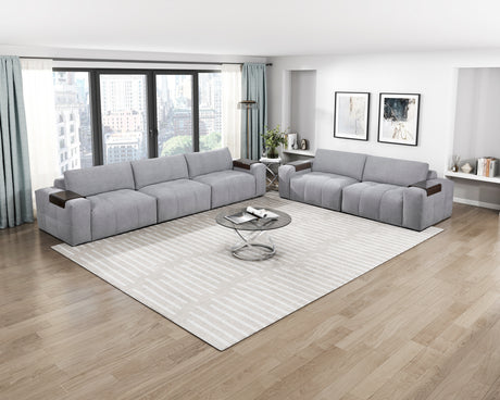 Tidal Gray Armless Chair from Homelegance - Luna Furniture