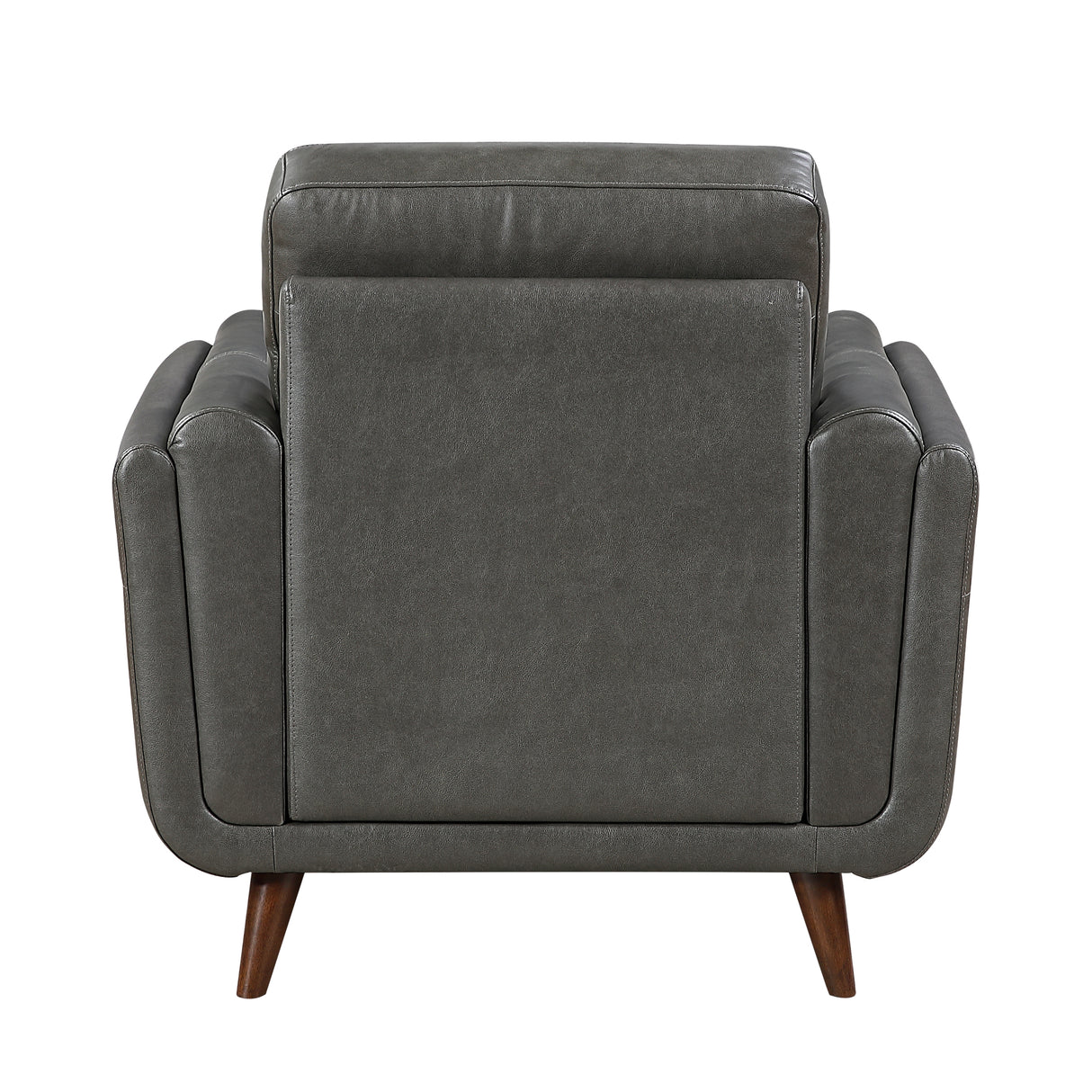 Slate Dark Gray Leather Chair
