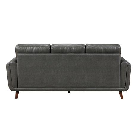 Slate Dark Gray Leather Living Room Set from Homelegance - Luna Furniture