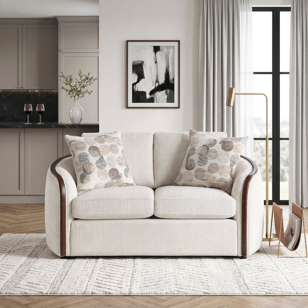 Loom Beige Loveseat