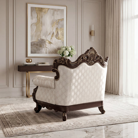 Sovereign Cherry Brown 2-Piece Living Room Set from Homelegance - Luna Furniture
