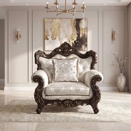 Sovereign Cherry Brown 2-Piece Living Room Set from Homelegance - Luna Furniture