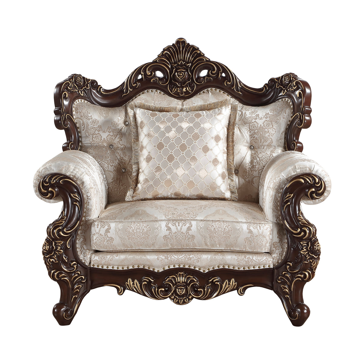 Sovereign Cherry Brown 2-Piece Living Room Set from Homelegance - Luna Furniture