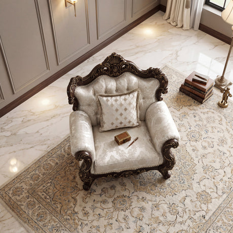 Sovereign Cherry Brown 2-Piece Living Room Set from Homelegance - Luna Furniture