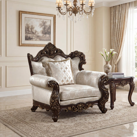Sovereign Cherry Brown 2-Piece Living Room Set from Homelegance - Luna Furniture