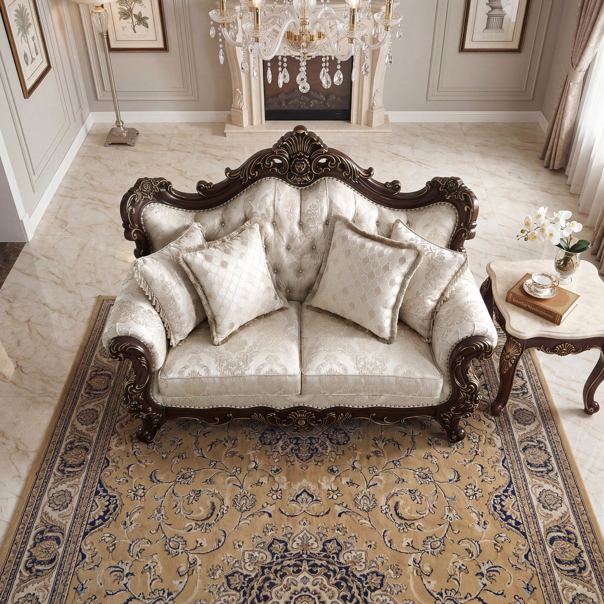 Sovereign Cherry Brown 2-Piece Living Room Set